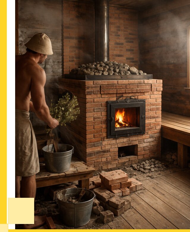 Кирпичные банные печи в Махачкале от 93195 р. | ЭриданМхч