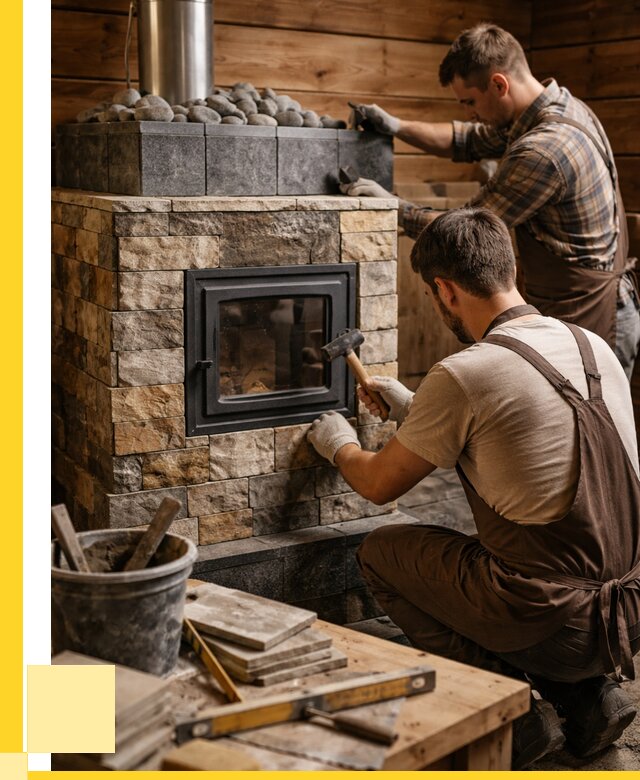 Облицовка банной печи в Махачкале от 15533 р. | ЭриданМхч