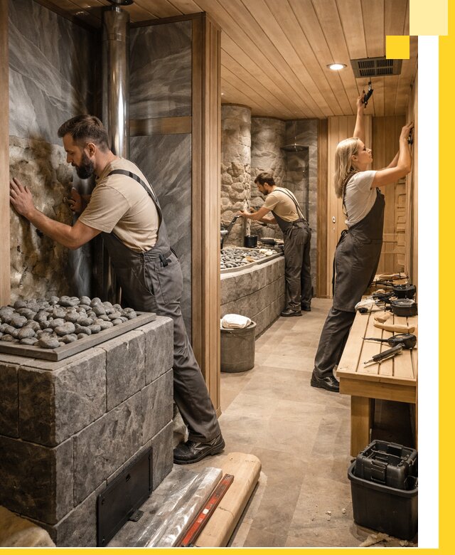 Строительство бань и SPA процедур в Махачкале под ключ и отделкой