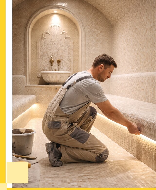 Отделка хамамов под ключ в Махачкале от 5695 р. | ЭриданМхч