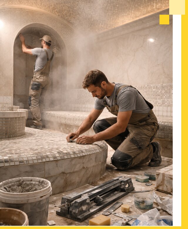 Профессиональный дизайн хамама и SPA под ключ в Махачкале