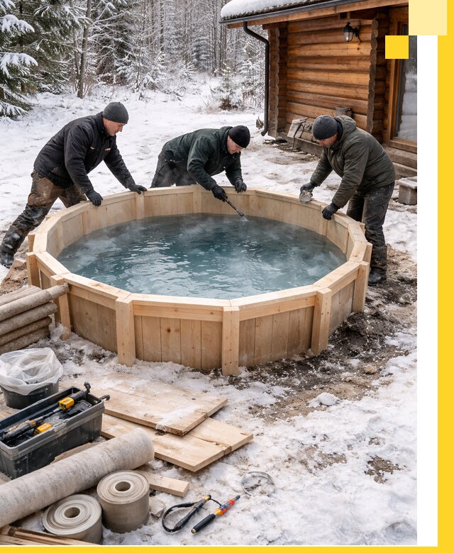 Изготовление и установка ледяных купелей под ключ в Махачкале