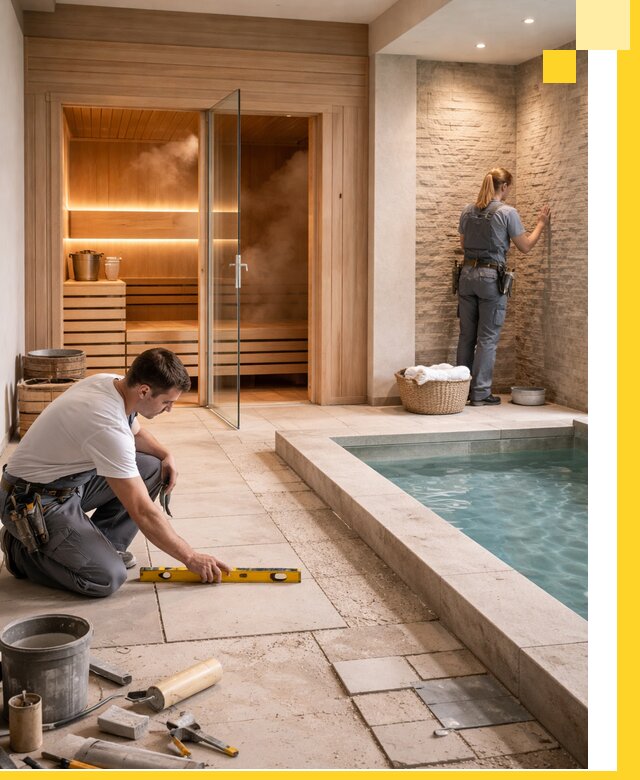 Комплексный дизайн и отделка интерьеров SPA под ключ в Махачкале